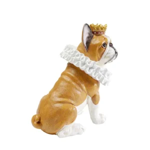 New KARE Design Deco Figurine King Dog Brown 29cm