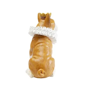 New KARE Design Deco Figurine King Dog Brown 29cm