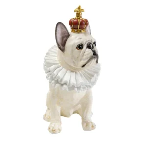 Clearance KARE Design Deco Figurine King Dog White 33cm