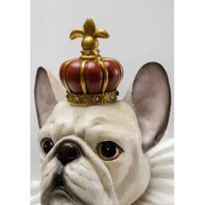 Clearance KARE Design Deco Figurine King Dog White 33cm