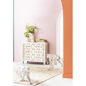 Outlet KARE Design Deco Figurine Leopard Marble 129cm