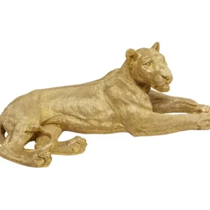 Online KARE Design Deco Figurine Lion Gold 113cm