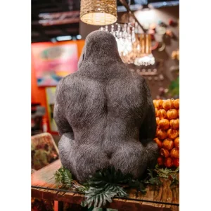 Hot KARE Design Deco Figurine Monkey Gorilla Side XL Black 76cm
