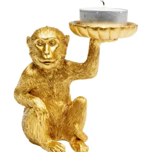 Hot KARE Design Deco Figurine Monkey Tealight Holder 11cm