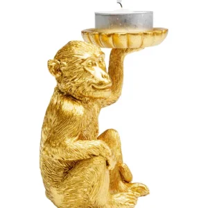 Hot KARE Design Deco Figurine Monkey Tealight Holder 11cm