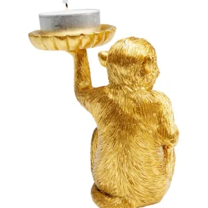 Hot KARE Design Deco Figurine Monkey Tealight Holder 11cm