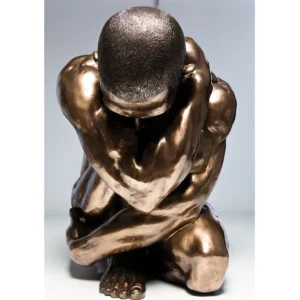 Online KARE Design Deco Figurine Nude Man Hug Bronze 54cm