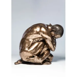 Online KARE Design Deco Figurine Nude Man Hug Bronze 54cm