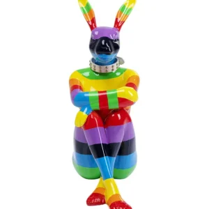 New KARE Design Deco Figurine Rabbit Gillie Rainbow 80