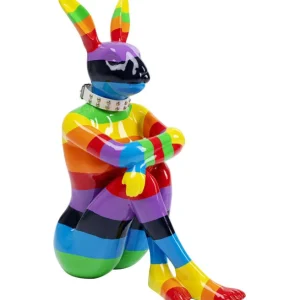 New KARE Design Deco Figurine Rabbit Gillie Rainbow 80
