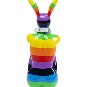 New KARE Design Deco Figurine Rabbit Gillie Rainbow 80