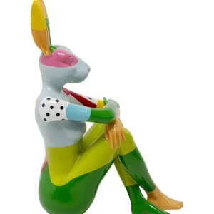 Hot KARE Design Deco Figurine Rabbit Gillie Colore 80cm