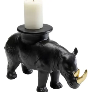 Online KARE Design Deco Figurine Rhino Black 41cm