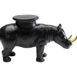 Online KARE Design Deco Figurine Rhino Black 41cm