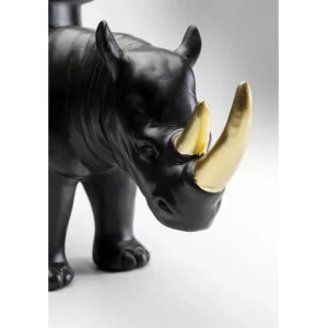 Online KARE Design Deco Figurine Rhino Black 41cm