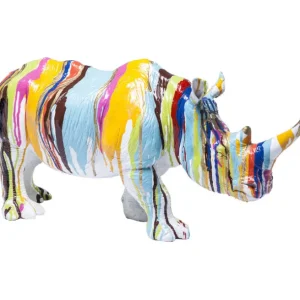 Clearance KARE Design Deco Figurine Rhino Colore 26cm