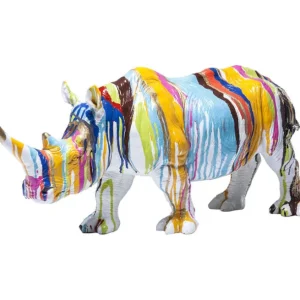 Clearance KARE Design Deco Figurine Rhino Colore 26cm
