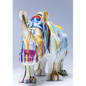 Clearance KARE Design Deco Figurine Rhino Colore 26cm