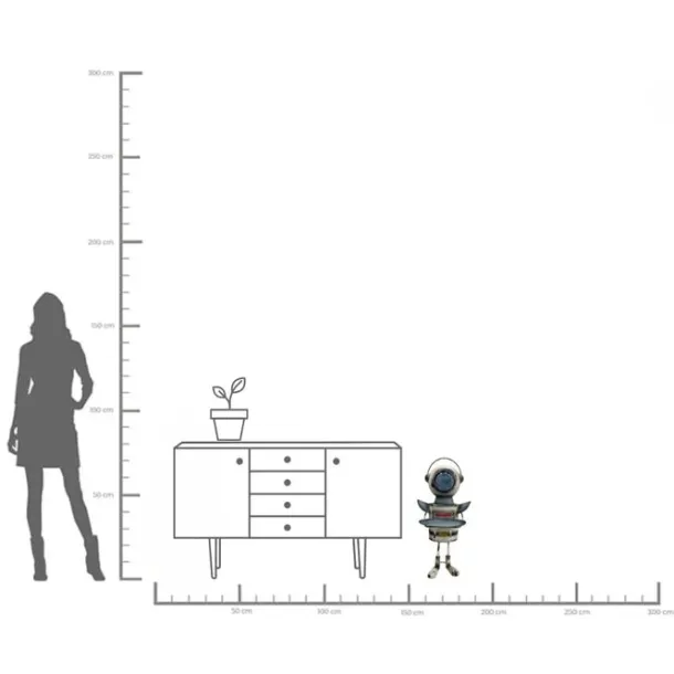 deco_figurine_robot_gottl_3.webp Fashion KARE Design Deco Figurine Robot Gottlieb 74cm
