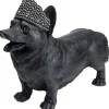 Discount KARE Design Deco Figurine Royal Standing Corgi Black 52cm