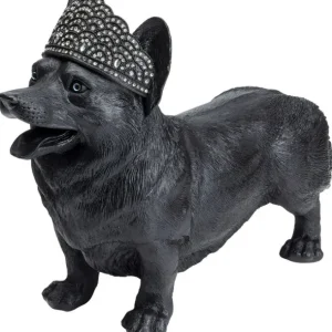 Discount KARE Design Deco Figurine Royal Standing Corgi Black 52cm