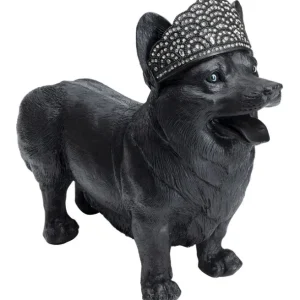 Discount KARE Design Deco Figurine Royal Standing Corgi Black 52cm