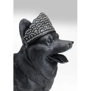 Discount KARE Design Deco Figurine Royal Standing Corgi Black 52cm