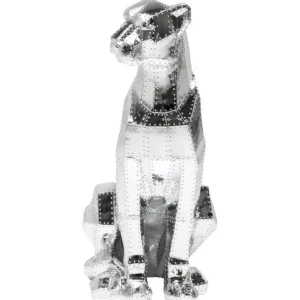 Discount KARE Design Deco Figurine Sitting Cat Rivet Chrome 82cm
