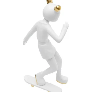 Hot KARE Design Deco Figurine Skating Astronaut White 33cm
