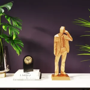 Discount KARE Design Deco Figurine Standing Man Gold 62cm
