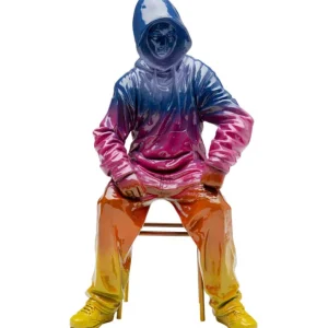 Sale KARE Design Deco Figurine Street Art Boy Rainbow 36cm
