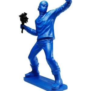 Hot KARE Design Deco Figurine Street Art Bouquet Blue 67cm