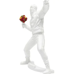 Hot KARE Design Deco Figurine Street Art Bouquet White 27cm