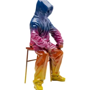 Sale KARE Design Deco Figurine Street Art Boy Rainbow 36cm