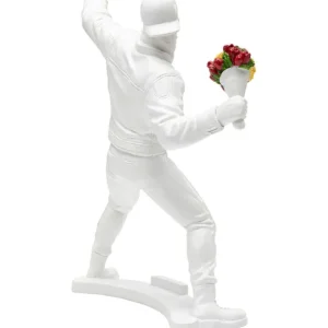 Hot KARE Design Deco Figurine Street Art Bouquet White 27cm