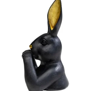 Online KARE Design Deco Figurine Sweet Rabbit Black 23cm