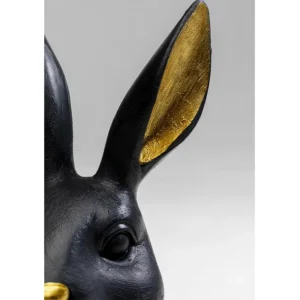 Online KARE Design Deco Figurine Sweet Rabbit Black 23cm