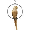 New KARE Design Deco Figurine Swinging Parrot Gold
