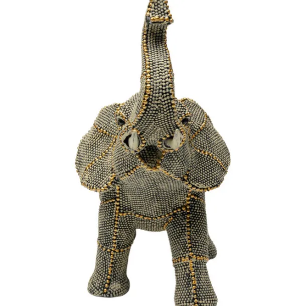 deco_figurine_walking_ele_2.webp Online KARE Design Deco Figurine Walking Elephant Pearls 24cm