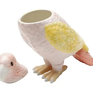 Hot KARE Design Deco Jar Exotic Bird Giallo 23cm