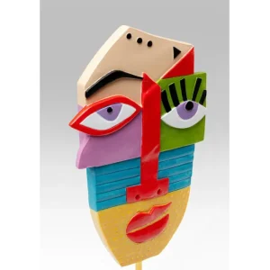 Discount KARE Design Deco Object Abstract Face Multicolour 52cm