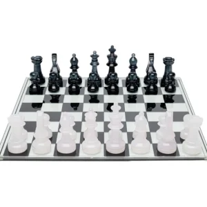 Fashion KARE Design Deco Object Chess Transparent 60x60cm
