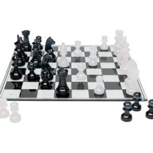 Fashion KARE Design Deco Object Chess Transparent 60x60cm