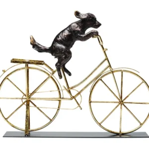 Sale KARE Design Deco Object Dog With Bicycle 44cm