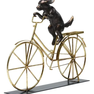 Sale KARE Design Deco Object Dog With Bicycle 44cm