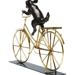 Sale KARE Design Deco Object Dog With Bicycle 44cm