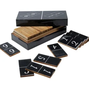 Best KARE Design Deco Object Domino Black 24x7cm