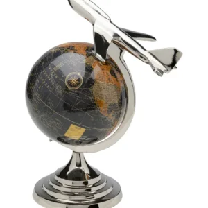 Best KARE Design Deco Object Globe Top Plane 39cm