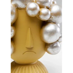 Fashion KARE Design Deco Object Hairstyle Yellow 19cm