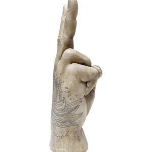Sale KARE Design Deco Object Hand Victory Tattoo Eye 36cm